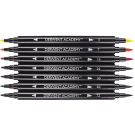 Derwent Academy 8 db-os kétoldalas akvarel filckészlet