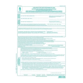 B.APEH.1396 "A külföldi utas adó-visszaigénylő lapja" nyomtatvány