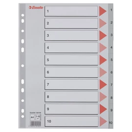 Esselte A4 1-10 műanyag regiszter