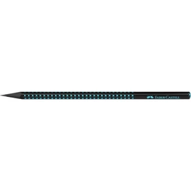 Faber-Castell Sparkle Midnight B háromszögletű fekete/óceánkék grafitceruza