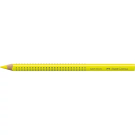 Faber-Castell Grip Jumbo háromszögletű neon sárga színes ceruza