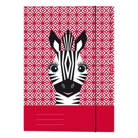 Herlitz Cute Animals Zebra A4 gumis mappa