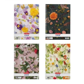 Herlitz Flower II A4 70 lap vonalas spirálfüzet