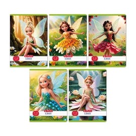 Herlitz Flower Fairy A5 21-32 vonalas füzet