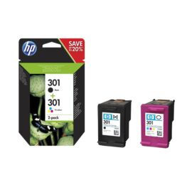 HP N9J72AE 301 tri-color és fekete tintapatron csomag