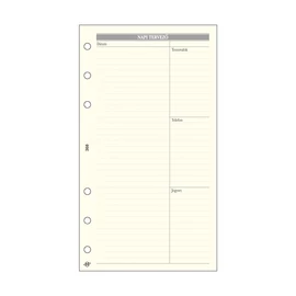 Kalendart Saturnus L368 bianco napi beosztású tervező gyűrűs naptár kiegészítő