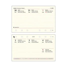 Kalendart Saturnus S311 heti beosztású gyűrűs betétlap csomag