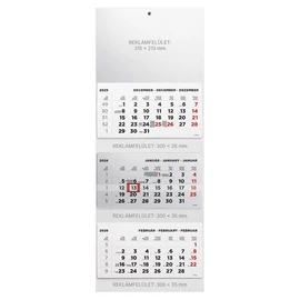 Kalendart 2026 T070 3 tömb fej nélkül speditőr naptár