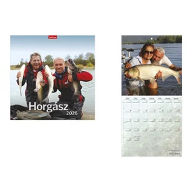 Kalendart 2026 T098 Horgász naptár falinaptár