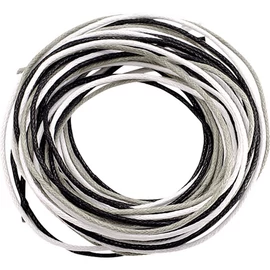 Knorr Prandell 1 mm 3x1,7 m fekete-fehér viaszolt zsinór