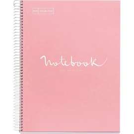 Miquelrius Emotions A4 PP 5x24 lapos pink vonalas spirálfüzet