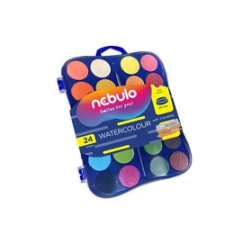 Nebulo 30 mm 24 db ecsetes vízfesték készlet