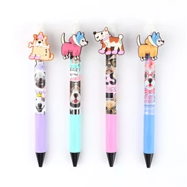 Nebulo Darling dogs radírozható nyomógombos zselés toll