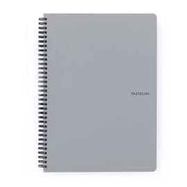 Oxybag Pastelini Grey A4 60 lapos vonalas spirálfüzet