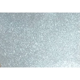 Kreatív 20x30cm öntapadós 2mm glitteres ezüst dekorgumilap