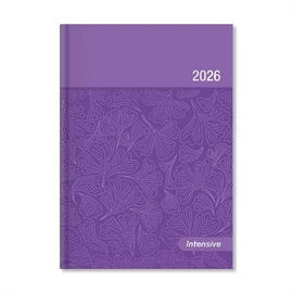 Period Intensive 2026 A5 napi beosztású lila lakk határidőnapló