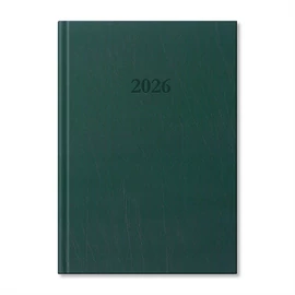 Period Standard 2026 B5 heti beosztású zöld műbőr határidőnapló