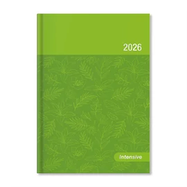 Period Intensive 2026 B6 heti beosztású zöld lakk határidőnapló