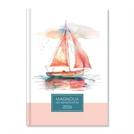 Period Magnólia Sailboat 2026 B6 napi beosztású női tervező határidőnapló