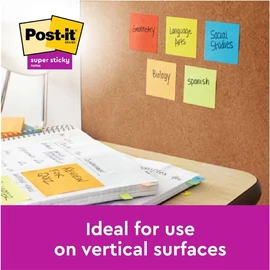 Post-it Super Sticky Carnival 76x76mm  90lapos 4+2db  vegyes Z-jegyzettömb 100% PEFC, SGSCH-PEFC-COC-110078