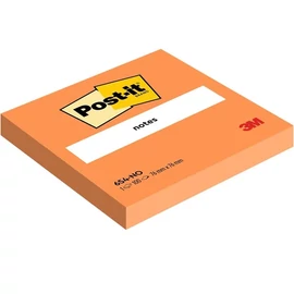 Post-it 76x76mm 100lap neon narancs jegyzettömb 100% PEFC, SGSCH-PEFC-COC-110078