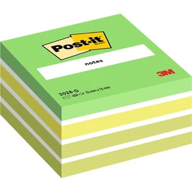 3M Post-it 2028 G 76x76mm 450lapos zöld jegyzettömb  100% PEFC, SGSCH-PEFC-COC-110078