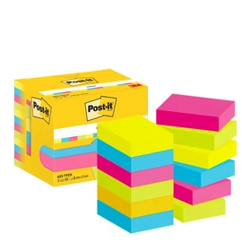 Post-It Energy 38x51mm 12 tömb/cs öntapadós jegyzettömb 100% PEFC, SGSCH-PEFC-COC-110078