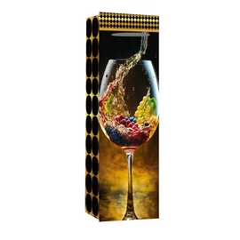 IRIS matt papírtasak boros 12 x 36cm