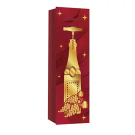 IRIS matt papírtasak boros 12 x 36cm