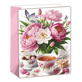 IRIS matt papírtasak rózsa+tea 26 x 32cm