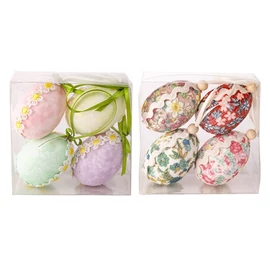 IRIS dekor tojás 4db csipkés