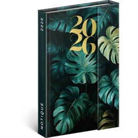 Realsystem 2026 Monstera 5412 B6 mágneses zsebnaptár