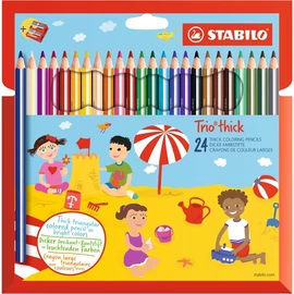 Stabilo Trio 24db-os színesceruza készlet + hegyező