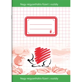 ICO Süni A5 1.osztályos nagy kockás füzet