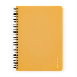 Verde A5 60 lapos PP sárga vonalas spirálfüzet