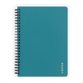 Verde A5 60 lapos PP türkiz vonalas spirálfüzet