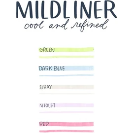 Zebra Mildliner Cool&Refined 5db-os kettős végű szövegkiemelő készlet