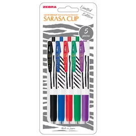 Zebra Sarasa Clip 0,7 Zebra Stripes 5pcs zselés toll