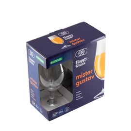 HappyGlass Mister Gustav törhetetlen söröskehely, 50 cl, BPA mentes, élelmiszeripari minőség, 2 db / szett