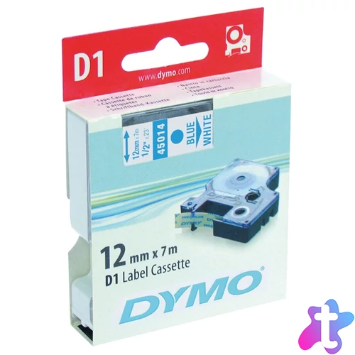 DYMO címke LM D1 alap, 12mm, kék betű / fehér alap