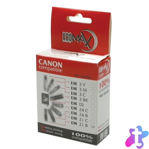 Utángyártott ECOMAX Tintapatron BCI-21Bk - EM21B
