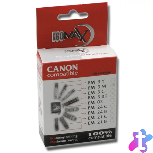 Utángyártott ECOMAX Tintapatron BCI-3M - EM3M