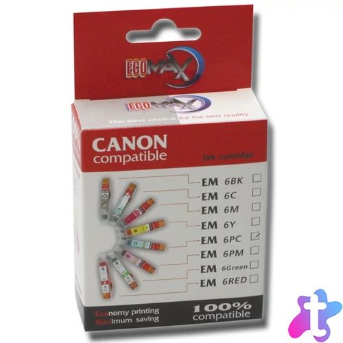 Utángyártott ECOMAX Tintapatron BCI-6C - EM6PC