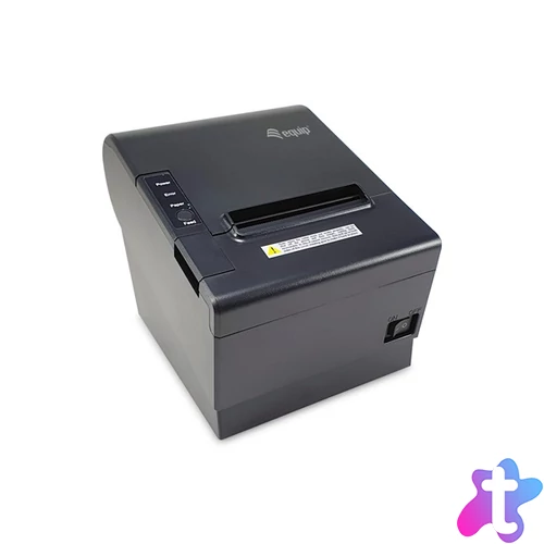 Equip Thermo blokknyomtató - 351003 (80mm, hőpapíros, auto-cutter, USB/Ethernet/Serial/pénztárfiók csatlakozó, fekete)