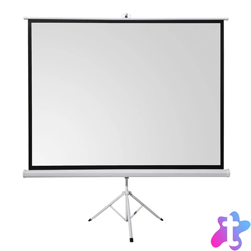 Everest 100" (1:1) mobil háromlábú vászon - TPP-180 (180 x 180 cm, fehér váz)