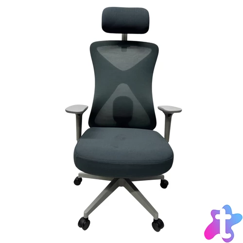 Aarven, Szürke, 3D kartámasz, 2D fejtámasz, Deréktámasz, irodai szék  / 1db/