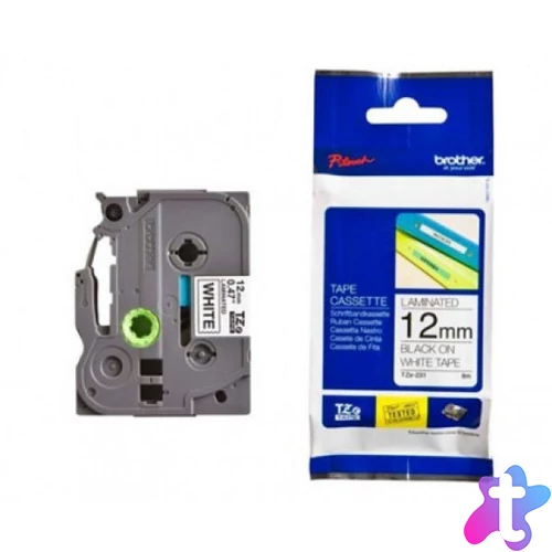 Brother TZe-N231 12 mm széles 8 m hosszú szalagkazetta