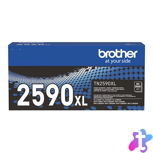 Brother TN-2590XL Toner Black 3.000 oldal kapacitás
