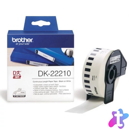 Brother DK-22210 29 mm x 30,48 m öntapadós papírszalag tekercsben