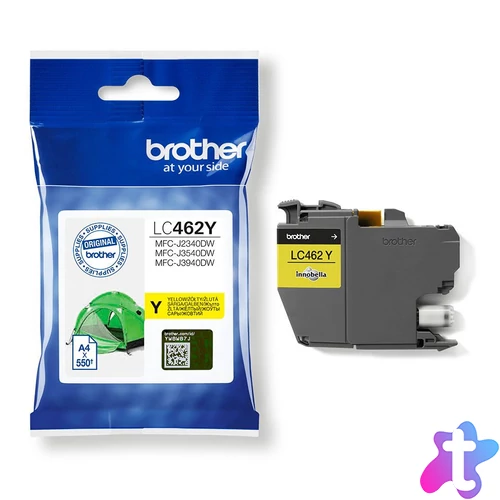 Brother LC462Y Tintapatron Yellow 7,2 ml 550 oldal kapacitás